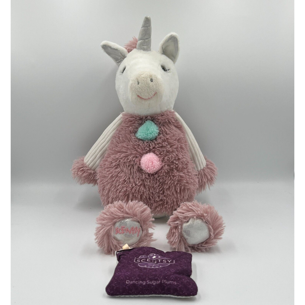 Dazzle the Unicorn Plush Scentsy Buddy Lovey w/Dancing Sugar Plums Scent Pak